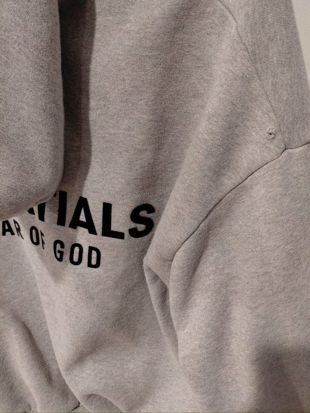 Fear of God Essentials Heather Gray hoodie-size xxs - Picture 6 of 6